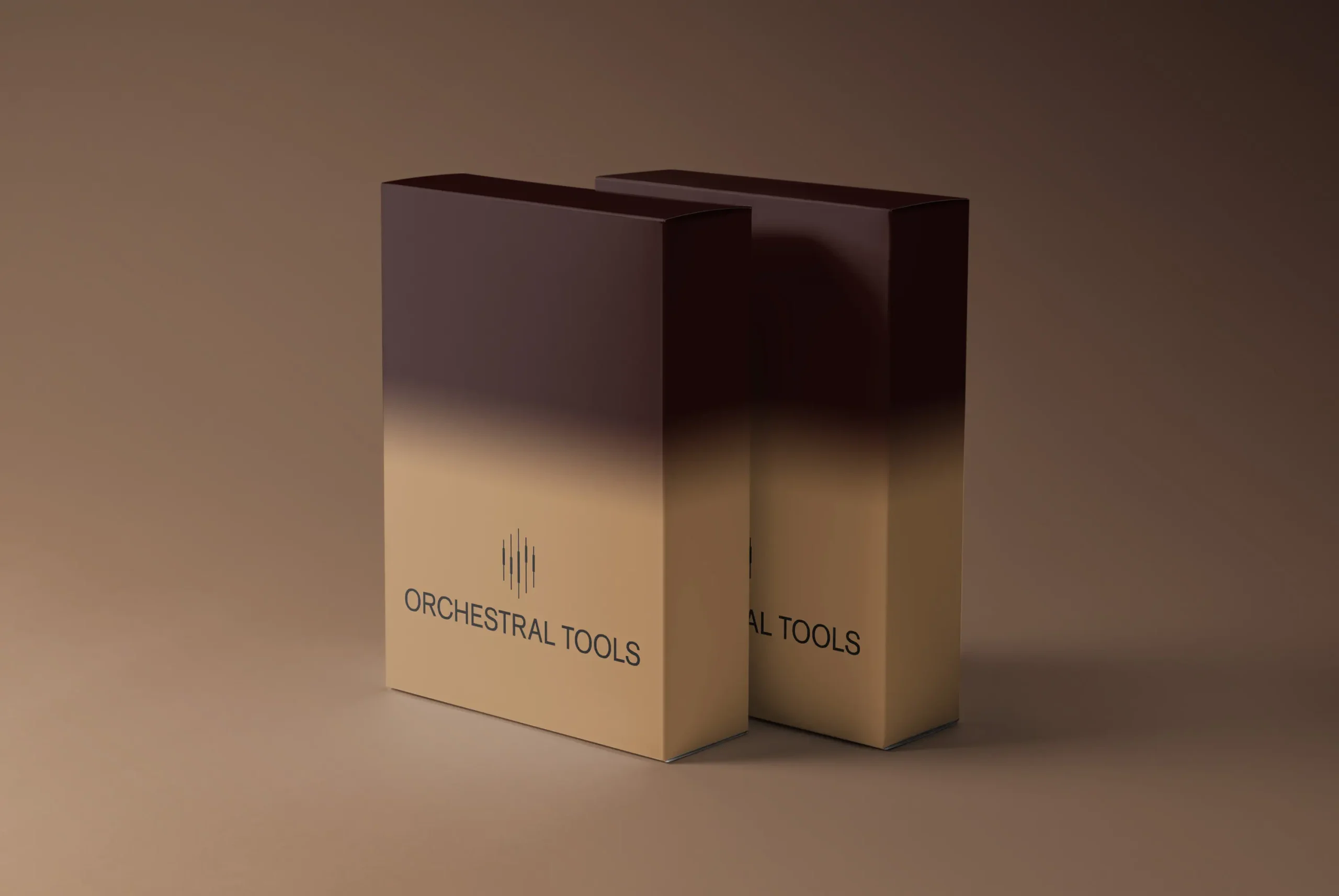 06_Sofware Box Mock-up_two boxes_perspe3citve view خرید مجموعه عظیم وی اس تی های ارکسترال Orchestral Tools با ارسال رایگان - Image 1
